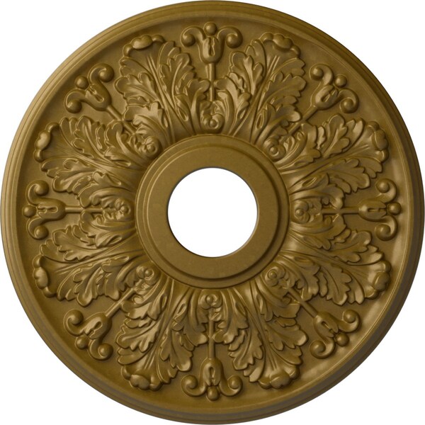 Ekena Millwork Apollo Ceiling Medallion (Fits Canopies up to 5 5/8"), 16 1/2"OD x 3 5/8"ID x 1 1/8"P, Gold CM16APGLS - main